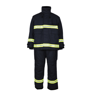 Traje de bombero impermeable de 4 capas de meta-aramida, uniforme de seguridad para bomberos - Product Image 1