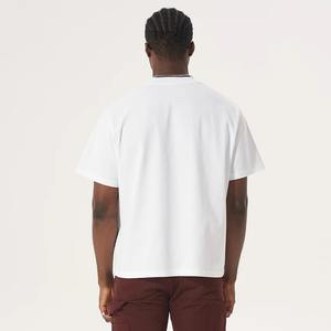 Camiseta en blanco de peso pesado de 250G Logo personalizado DTG 100% algodón Drop Shoulder Streetwear gráfico camisetas de gran tamaño para hombres - Product Image 3