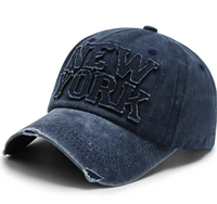 Gorra de Béisbol Vintage Personalizada con Parche de Letras de Chenilla, Visera Curva, Venta al Por Mayor OEM