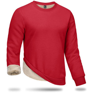 Best Quality Men's 100% Cotton Long Sleeve Sweatshirt Skin Friendly Lightweight 200-250 GSM Embossed Printing Solid Embroidered - Product Image 5