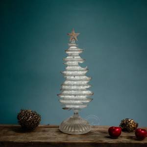 Set of 3 Metal <b>Christmas</b> <b>Tree</b> Decor with Wooden Base Perfect for Holiday <b>Tabletop</b> Display Festive Home Decoration Piece - Product Image 3