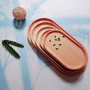 Plateau de service en bois de frêne, couleur naturelle, plateau pour aliments secs, fruits, collations, vaisselle de haute qualité par Vitrapro - Product Image 1