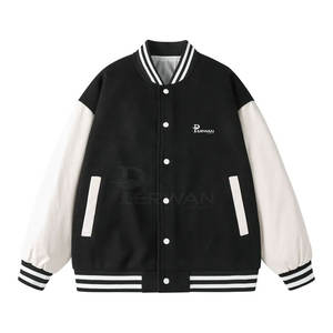 Veste de Baseball Homme Sur Mesure de Qualité Supérieure en Laine Respirante pour Automne Hiver, Séchage Rapide, Style Urbain, Col Montant - Product Image 1