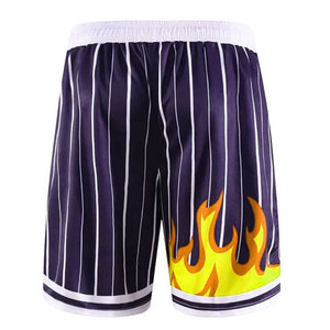 2025 logotipo personalizado Retro Streetwear entrenamiento pantalones cortos baloncesto deportes verano Unisex 100% poliéster secado rápido transpirable - Product Image 2