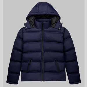 Veste matelassée à capuche imperméable pour homme de qualité supérieure, personnalisée, manches longues, manteau d'hiver, 100% polyester, style streetwear - Product Image 4