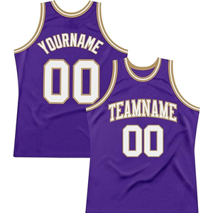 Vente chaude Maillots de basket-ball pour hommes Nom de l'équipe personnalisé Numéro Logo Tissu respirant à séchage rapide OEM Fournisseur d'uniformes en gros - Product Image 1