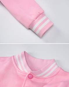 Chaqueta Universitaria de Cuero y Lana, Transpirable, Resistente al Viento, Diseño Moderno, Ajuste Suave, en Oferta - Product Image 2