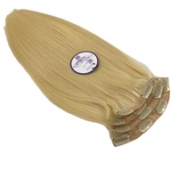 100 Porcentaje de cabello humano vietnamita Paquete de cabello de muestra gratuita de 10 pulgadas a 30 pulgadas de cabello vietnamita crudo en clip con estilo