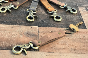 พวงกุญแจหนัง Geniun แฮนด์เมด พวงกุญแจหนังคุณภาพพรีเมี่ยม ทําด้วยมือในโรงงานของเรา - Product Image 5