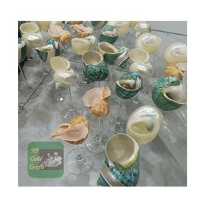 ÚNICA COPA PARA BEBER SEASHELL VIETNAM PROVEEDOR DIRECTO COPA DE VINO CONCHA PARA EVENTOS DE COMEDOR FINO DE LUJO - Product Image 5