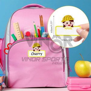 Tela de sarga personalizada etiquetas de nombre para niños etiquetas de ropa bordadas autoadhesivas bolsas de ropa de fácil identificación - Product Image 3