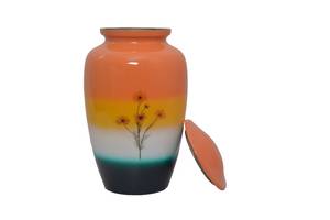 Urne funéraire mémorable en aluminium avec fleur de soleil pour adultes pour les cendres de leurs proches - Product Image 2