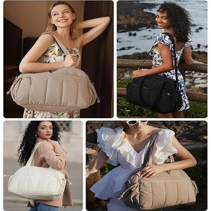 Sac de sport léger de haute qualité pour femmes décontracté mode bagage à main week-end Duffle poche humide résistant à l'eau pour les voyages d'affaires - Product Image 5