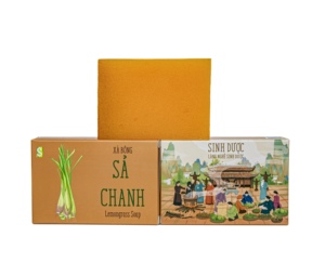 Turmeric Lemongrass Herbal <b>Soap</b> Organic Bath <b>Body</b> <b>Soap</b> Solid Cold Processed Premium Brightening Supplier Vietnam - Product Image 1