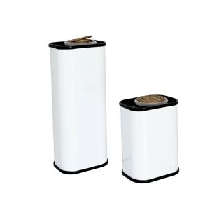 Boîtes en fer blanc rectangulaires personnalisées avec logo, 100 ml/120 ml, pour huile d'olive, huile comestible, aliments en conserve et bonbons - Product Image 5