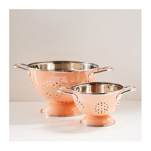 Innovative Stainless Steel Strainer <b>Basket</b> Bowl with Ergonomic Design Eco-Friendly Metal Colander for Rinsing & Draining Gold - Product Image 3