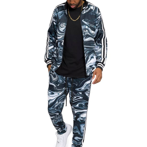 Chándal de invierno para hombre con estampado de sublimación sólida de peso pesado de nuevo diseño, ropa deportiva de entrenamiento informal - Product Image 1