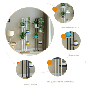 Maceta de metal galvanizado con estilo, diseñada para jardines, patios y balcones modernos, que ofrece un soporte duradero y confiable. - Product Image 2