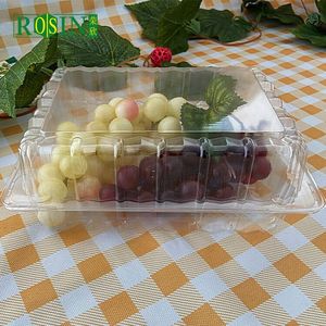 Bán Buôn Vỏ Sò Pet Dùng Một Lần Bao Bì Thực Phẩm Trái Cây Salad Takeaway Bản Lề Hộp Rõ Ràng Nhựa Container Với Nắp - Product Image 3