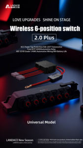 Étanche nouvellement arrivé stable stroboscopique tout-terrain Camping utilisé panneau de commande de lumière de <span class=keywords><strong>voiture</strong></span> universel sans fil interrupteur à Six positions - Product Image 2