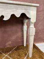 Table console en bois de manguier sculptée à la main de style moderne pour le salon, la chambre à coucher et l'appartement