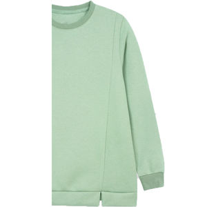 Sudadera de Invierno Ecológica para Mujer, Bordada, de Forro Polar, Transpirable, Cortavientos, Cuello Redondo, Manga Larga, Color Pista - Product Image 5