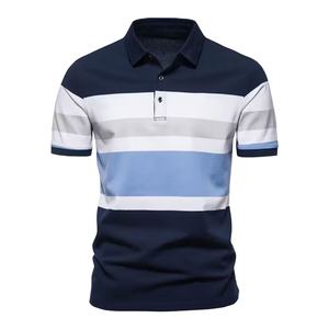 Polo en coton grande taille pour hommes - Confortable, respirant, motif uni avec impression de logo, manches courtes, nouveau style 2026 - Product Image 1