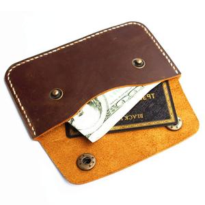 Elegante Funda de cuero corto Unisex elegante diseño impermeable para uso diario en fiestas hecho a mano cuero genuino de gran capacidad - Product Image 5