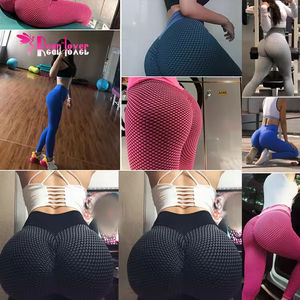 Leggings de Yoga de tendencia para mujer con logotipo de diseño personalizado Leggings de yoga elásticos de alta calidad OEM para ropa deportiva de mujer - Product Image 2