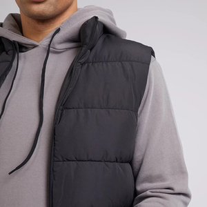 Recién llegado, chaleco acolchado para hombre, chaqueta impermeable con cuello levantado y chaleco con cremallera, chaleco cálido sin mangas acolchado - Product Image 6