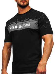 100% algodón, camiseta para hombre, ajuste holgado 100% algodón Peso medio Manga corta Hombro caído Hombres Casual O Cuello Camiseta. - Product Image 3