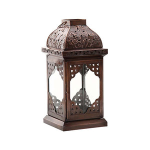 Linterna de vela de Metal de diseñador curvo a mano de diseño recién llegado para decoración del hogar y decoración de fiestas linternas de luz colgantes - Product Image 2