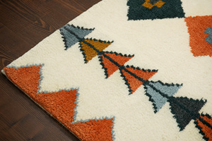New Arrival Modern Handmade Medley Intricately Patterned Wool <b>Boho</b> <b>Rug</b> Ambiance Wool Handwoven Carpet for Floor Use - Product Image 2