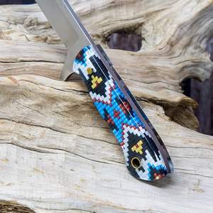 Couteau de chasse en acier inoxydable de qualité industrielle, fait à la main, taille personnalisable, manche en plastique, plusieurs couleurs, 6 mois - Product Image 4