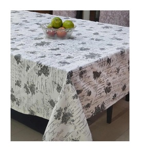 Meilleure vente taille personnalisée imperméable Unique fête mariage nouveau Style Table ajustée tissu GOTS certificat Unique Design tissu - Product Image 3