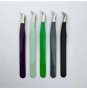 Pince à épiler pour extensions de cils LashPlus Wholesale RS Surgical Long Boot Volume, anti-magnétique, 10 mm de longueur, pointe dentelée, marque privée - Product Image 5