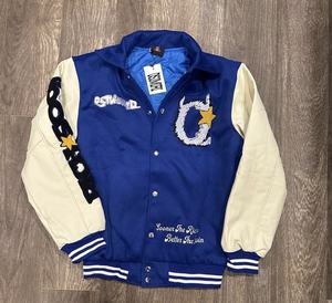 Chaqueta universitaria con letras de béisbol personalizada de alta calidad de fabricante OEM para hombre con mangas de cuero de chenilla bordadas para invierno - Product Image 4