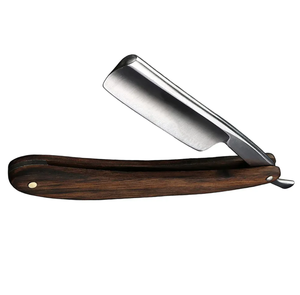 Top Quality Straight Edge Barber <b>Razor</b> Stainless Steel <b>Razors</b> for <b>Men</b> Wooden Handle Barber <b>Razor</b> for Beauty - Product Image 1