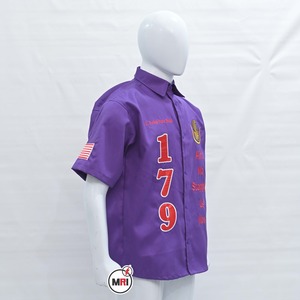 Vente en gros de haute qualité 100% PC coton personnalisé 3D broderie bouton vers le bas DOI décontracté à manches courtes t-shirts pour hommes - Product Image 6