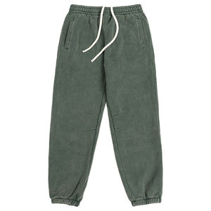 Ensemble de survêtement unisexe hiver en molleton thermique, écologique, vintage, effet vieilli, délavé à l'acide, avec impression sérigraphiée, haut de gamme - Product Image 3