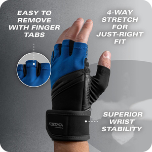 Guantes de Crossfit de Medio Dedo Recién Llegados, Protección para la Palma, Soporte para Levantamiento de Pesas, Guantes de Gimnasio, Antideslizantes, para Entrenamiento - Product Image 2