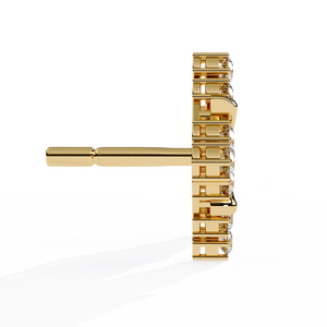 Pendientes Únicos de Oro de 18K con Diamante Cultivado en Laboratorio, Pendientes de Diamantes Premium - Product Image 3