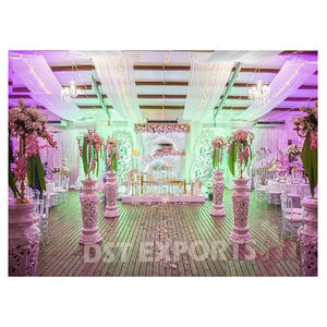 Pilar romano blanco para entrada de boda Pastel, conjunto de columna decorativa romana elegante para boda, pasillo romano decorativo para bodas - Product Image 3