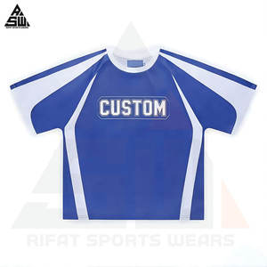 Camiseta de Fútbol Unisex Personalizada con Nombre y Número del Equipo, 100% Poliéster, Transpirable, Ligera, Absorbente de Sudor, de Secado Rápido - Product Image 2