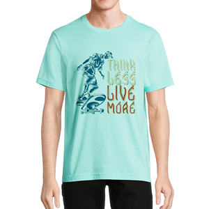 T-shirt d'été de haute qualité en gros pas cher prix respirant tricoté t-shirt confortable cou blanc Bangladesh vêtements usine - Product Image 2