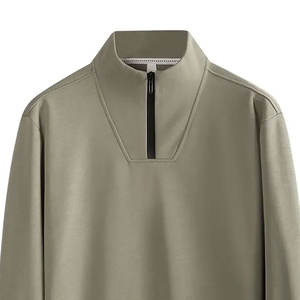 Low Moq Street Wear Sudaderas con media cremallera Trending Men Winter Thermal Cotton Premium Design Sudaderas con media cremallera más vendidas - Product Image 6