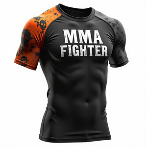 BJJ Rash Guard personnalisé Équipement MMA sublimé en gros pour l'entraînement sportif de combat compétitif - Product Image 5