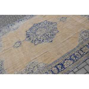 พรมขนาด 8.7x11.5 ฟุต, พรมตุรกีโบราณ, พรมลายพรางสีน้ำเงิน - Product Image 4