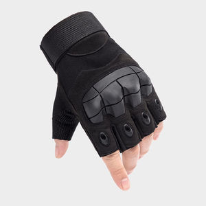 Gants unisexes en microfibre à demi-doigts, antidérapants, avec fermeture à boucle, pour les sports de plein air, la remise en forme, la musculation, la musculation, la salle de sport - Product Image 4