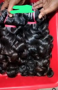 Extensiones de cabello humano alineado con cutículas vírgenes de estilo rizado de bebé crudo 100%, pelos humanos indios sin procesar sin enredos, precios más bajos - Product Image 4